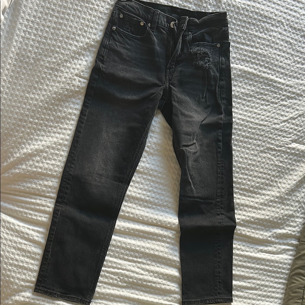 American Eagle Outfitters Black Straight Leg Jeans